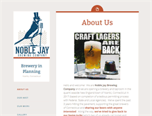 Tablet Screenshot of noblejaybrew.com